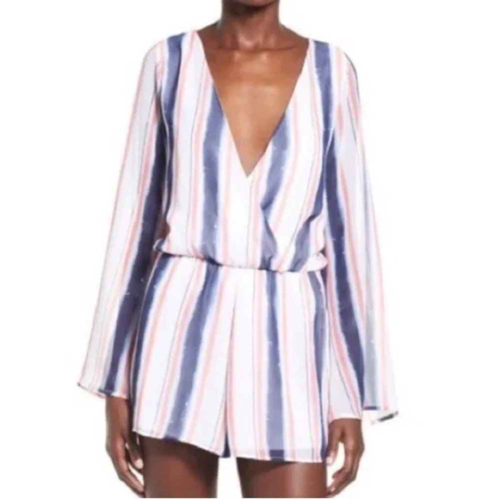 Leith Long sleeve striped romper